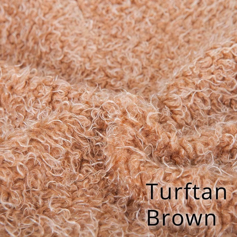 Pile Fabric Soft Sheep Wool Fleece 6 Natural Colours Etsy