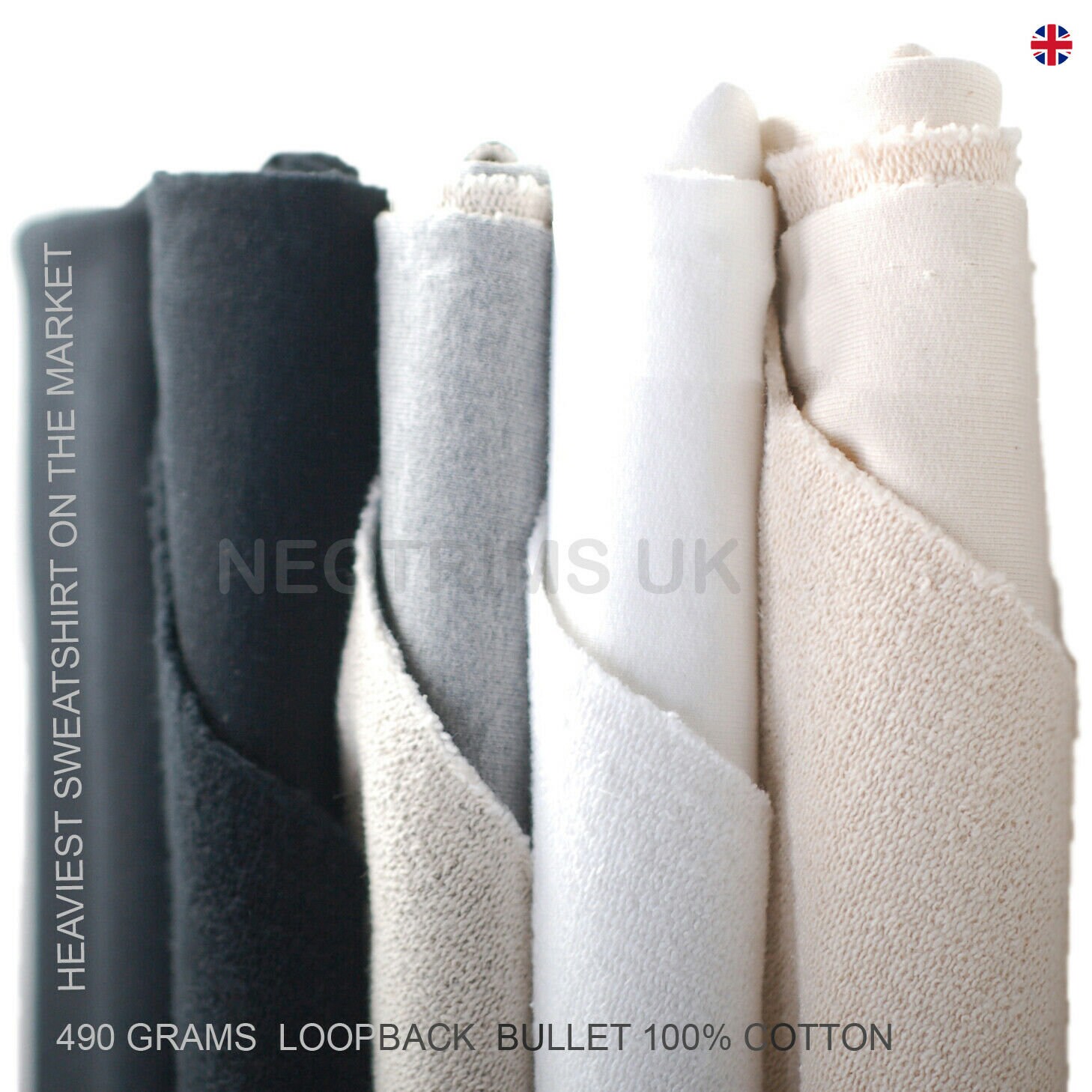 looped back jersey fabric