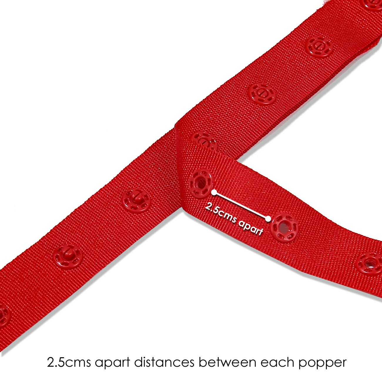 Snap Popper Tape Ribbonpress Stud Fastening Trim. 2.5cms - Etsy UK