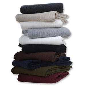 Knit Rib Fabric Ribbed for Cuffing,Waistbands,Neckbands.Stretch Trimming Ribbing Material for Cut & Sew,Trim or Whole Garments,Neotrims