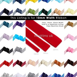 Nastro di velluto da 10 mm (3/8 pollici) con manico di lusso, qualità eccellente, per sartoria, sposa, gioielli, cappelleria, artigianato, nastro in velluto, 32 colori Neotrims UK