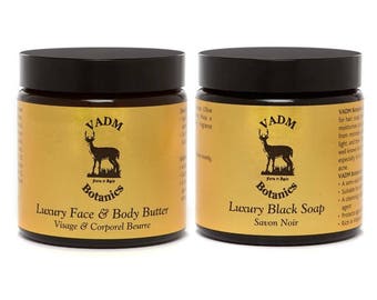 Black Soap Set - VADM Botanics Luxury Black Soap & Body Butter Set