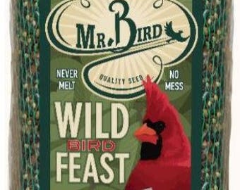 Mr. Bird Wild Bird Feast, Cylinder Bird Seed, Wild Bird Feast, Seed Block