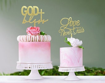 Gold Acrylic Cake Topper