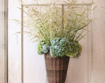 Willow Door Basket, Wicker Basket, Long Basket, Hanging Basket