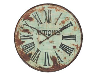 Antique Metal Wall Clock