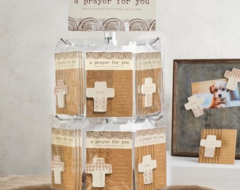 Prayer For You - Magnetic Cross and Card Gift Set, Motivational, Christian, Thoughtful Gift, Thinking of You, Religious Gift Ideas