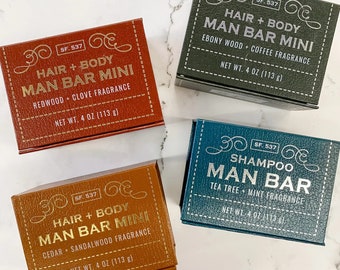 Man Bar - Men's Hair and Body Bar Soap