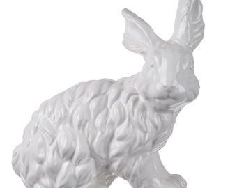 Fluffy Bunny Rabbit Statue