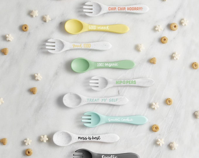 Silicone Baby Fork and Spoon Set