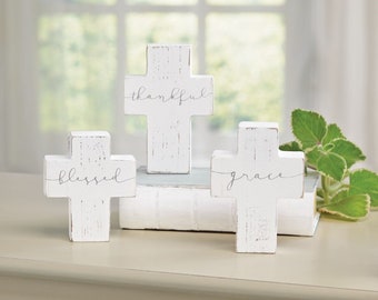 Small Wooden Cross Sitters