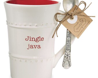 Christmas Mugs, Jingle Java, Holiday Grind, Dashing Joe