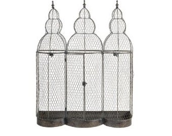 Vintage Decorative Birdcage, Metal Bird Cage, Large Bird Cage