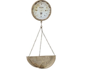 Reproduction Hanging Produce Scale Clock