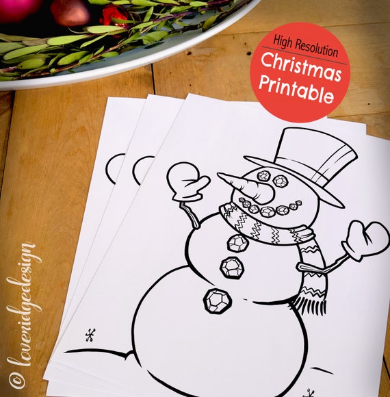 CHRISTMAS DIGITAL PRINT Christmas Coloring & Activity