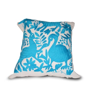Blue Otomi Pillow cover