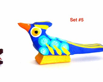 Set of 3 small alebrijes similar color