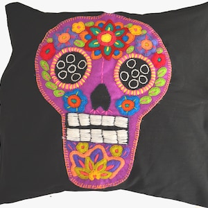 Dia de Muertos Skull Pillow cover