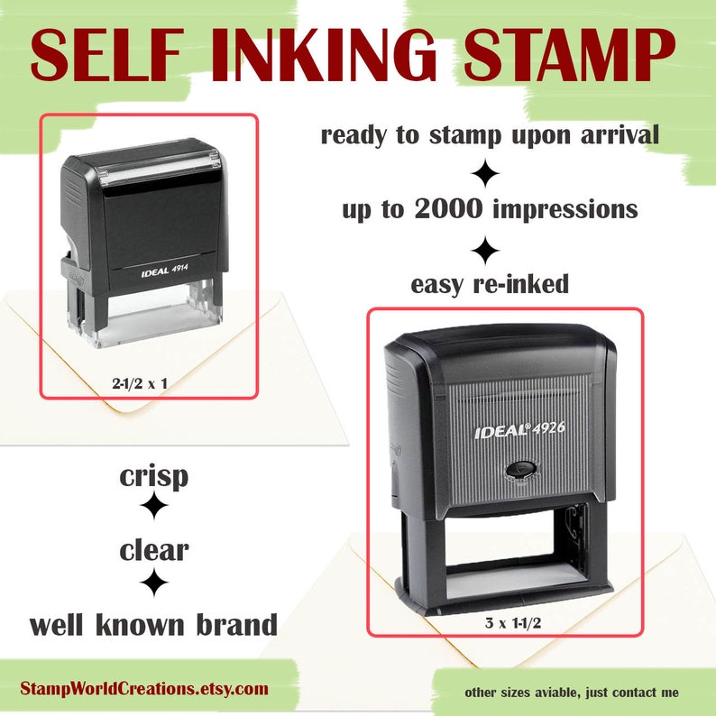 State Stamp Tennessee Address Stamp Custom Address Stamp Etsy