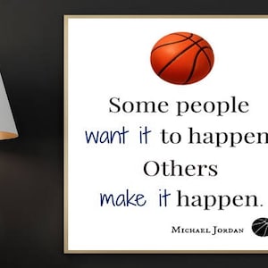 Basketball Print A Good Coach Can Change A Game A Great Etsy