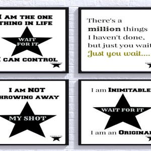 Hamilton Digital Prints, My Shot, Wait For It, Alexander Hamilton, Hamilton Broadway, Aaron Burr, Broadway Prints, Lin Manuel Miranda