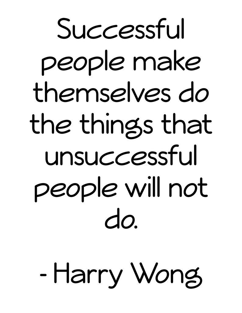 Harry Wong digital print, Successful people make themselves do the things that unsuccessful people will not do, Harry Wong, Printable Art image 4