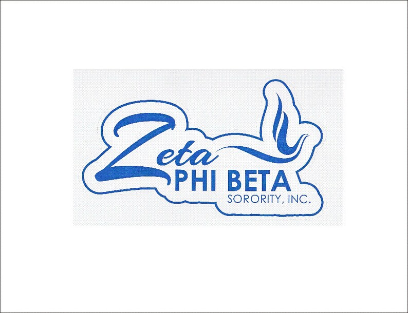 stickers zeta phi beta laptop skin / wall decal | etsy