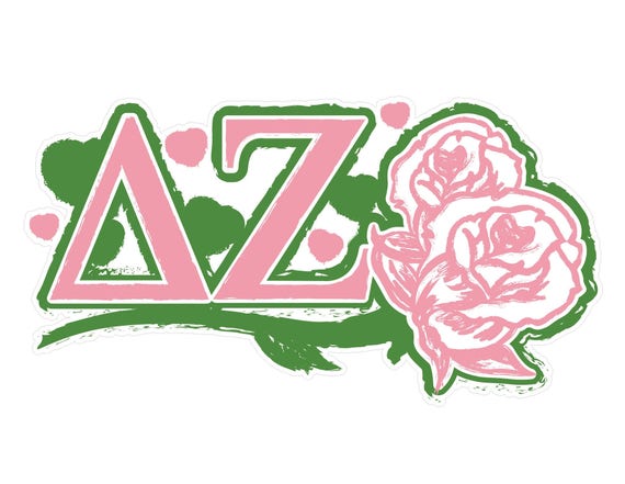 stickers delta zeta laptop skin / wall decal | etsy