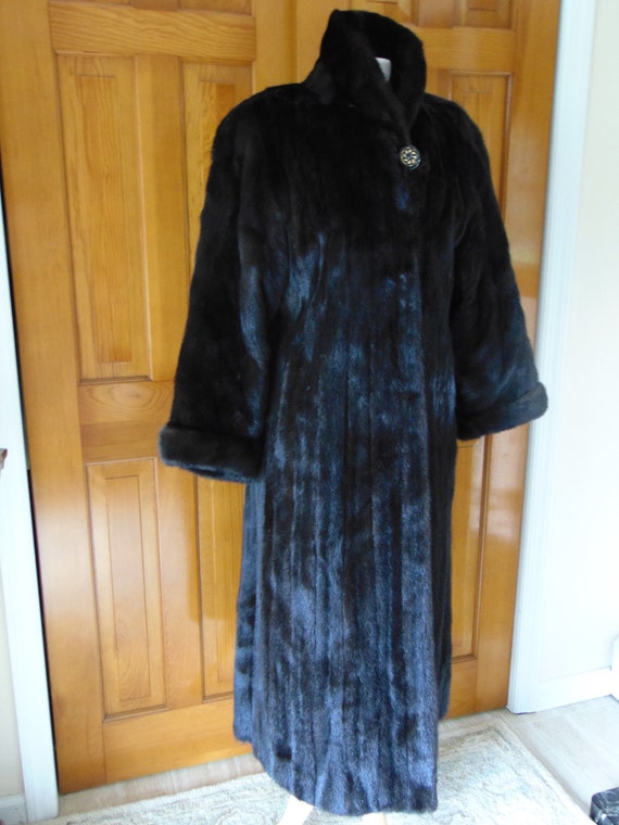 ヴィンテージブラックミンクファーコート：ロングエステートファーズby