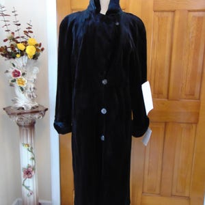 Genuine Black Sheared Mink, Full Length Black Mink, Classic Black Mink Coat, Luxury Mink Furs, Holiday Mink Fur Coat, Opera Mink Fur, Furs