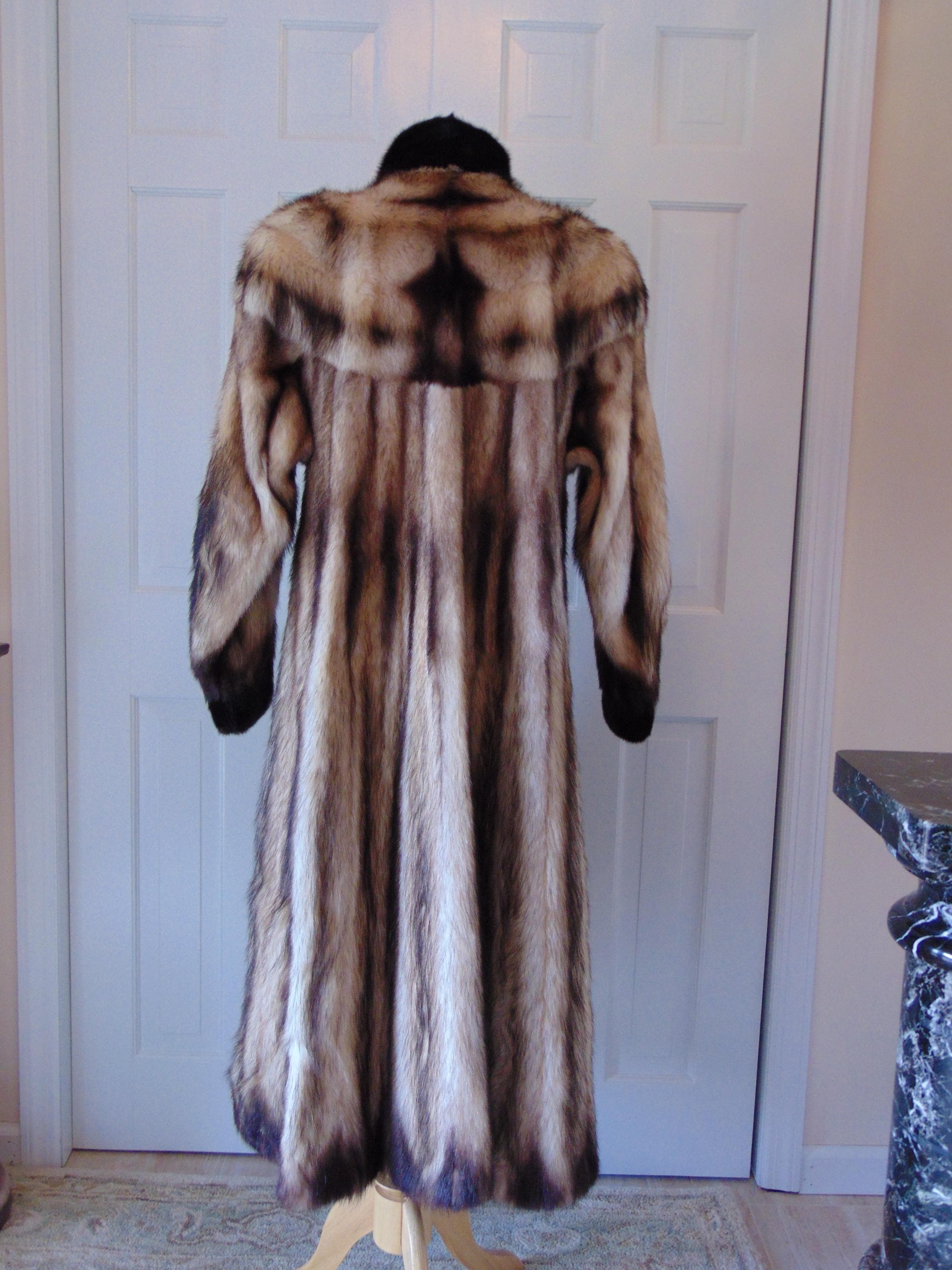 Vintage Fitch Fur Coat: Full Length Unisex Design - Etsy