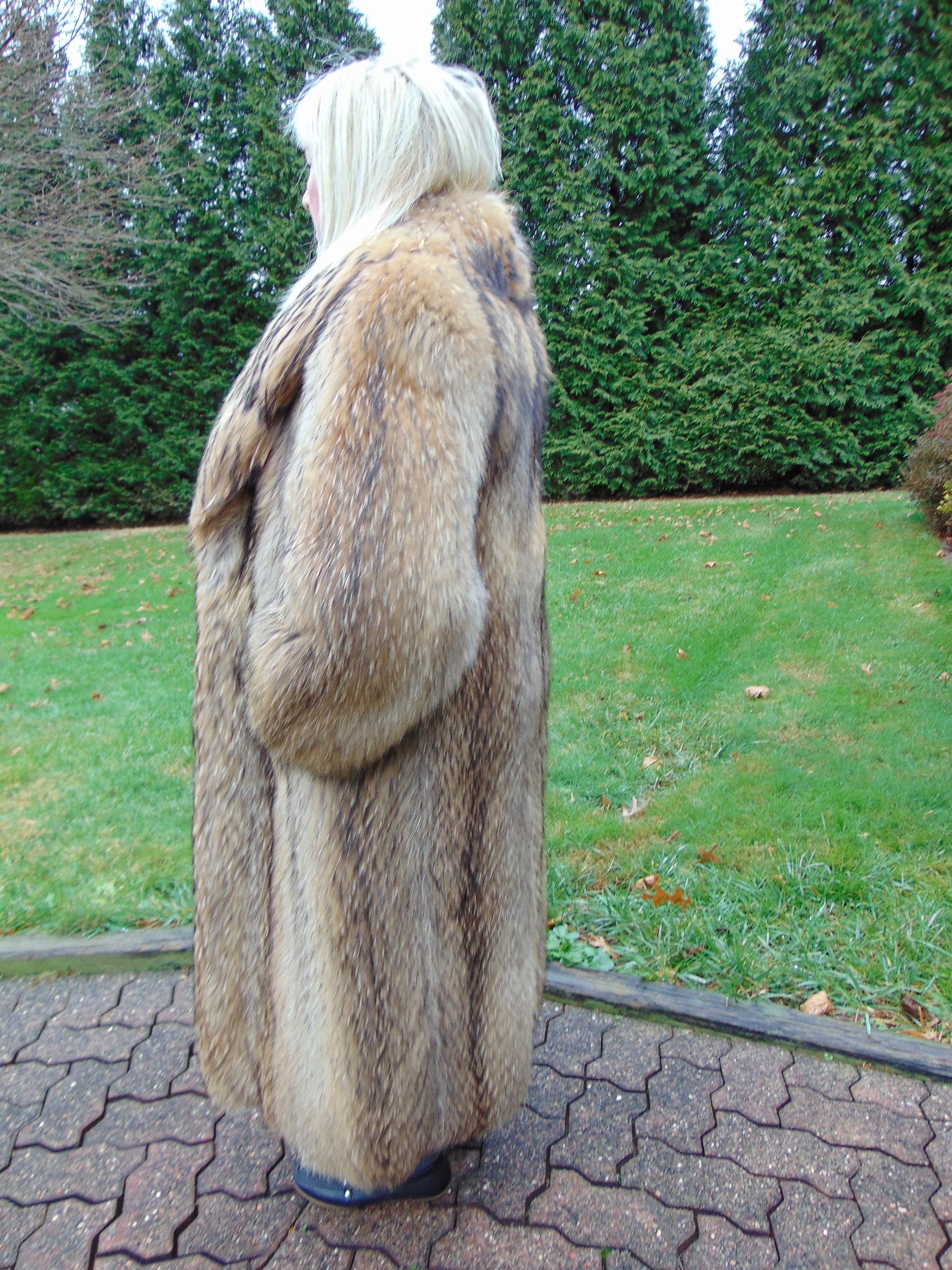 Finnish Raccoon Full Length Fur Coat-luxury Finnish Raccoon - Etsy