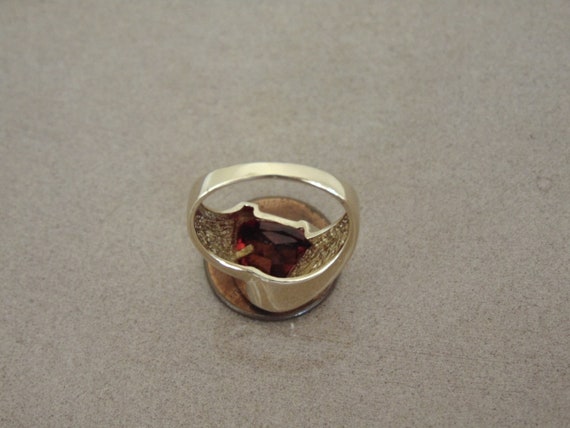 Spresseratite Garnet Ring-Garnet Ring-Trillion Cu… - image 9