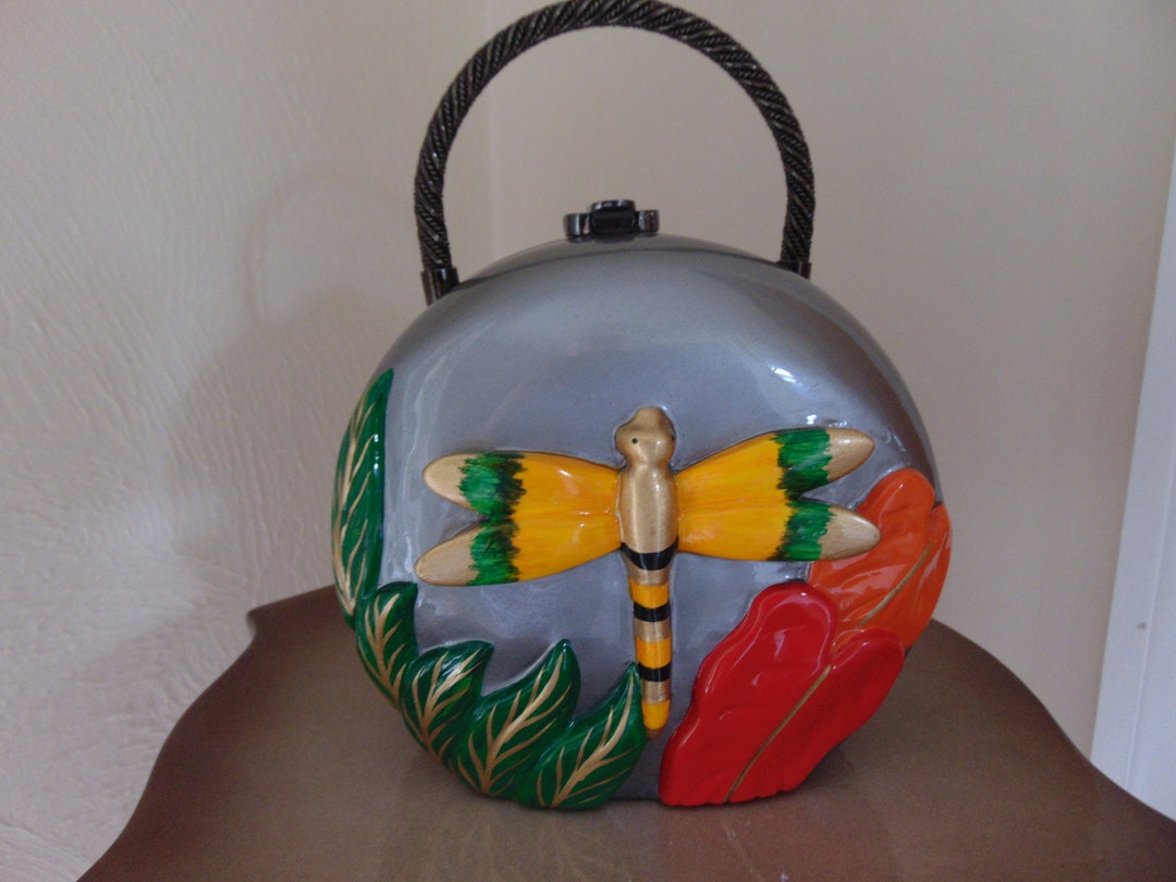 Vintage Timmy Woods Crescent Moon Wood Bag main image 1