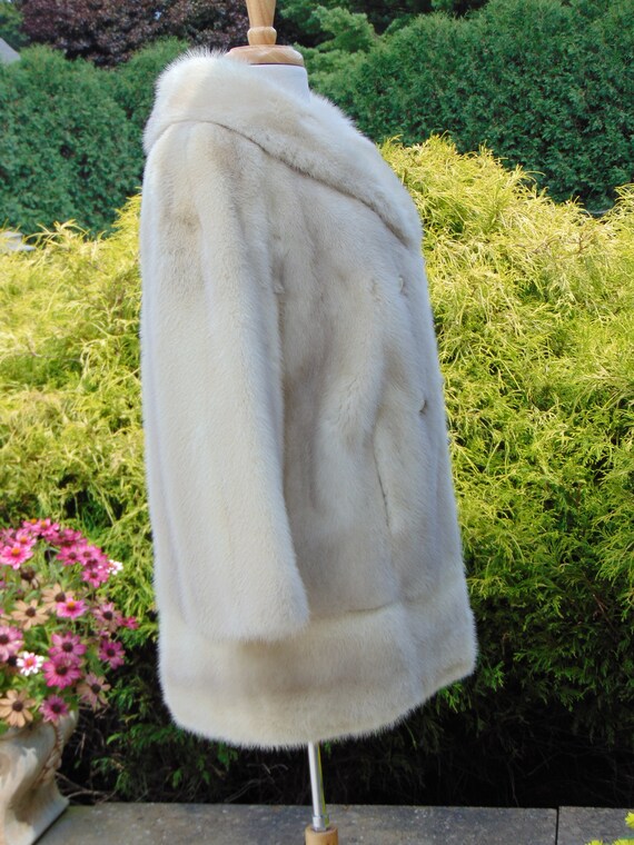 Ladies White Mink Stroller-Estate Mink Jacket-Whi… - image 6