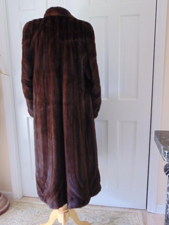 ヴィンテージブラウンディレクショナルミンクファーコート - ミラーズ