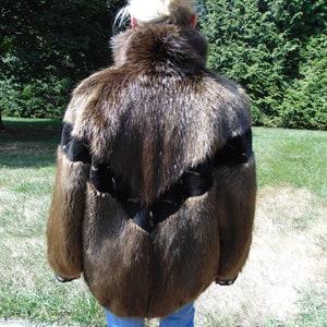 Beaver Jacket Black - Etsy Beaver Jacket Black - Etsy