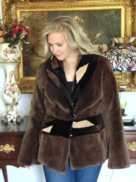 Beaver Jacket SZ. 14-Sheared Beaver Jacket-Ladies