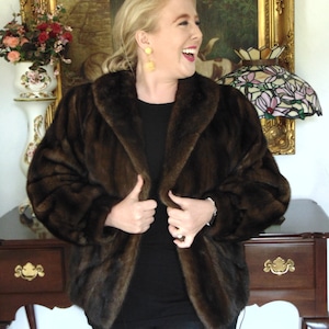 Ladies Mink Jacket-Brown Mink Jacket-Lunaraine Mink Jacket-Mink Gifts-Brown Mink Coat-Mink Jacket Gifts For Her-Minks-