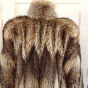 Raccoon Fur Coat-Tanuki Fur Coat-Full Length Raccoon Fur | Etsy
