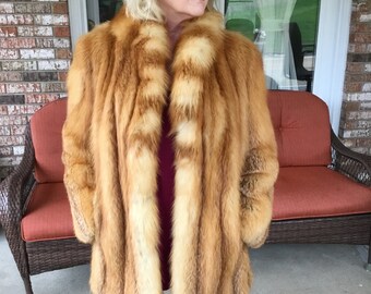 fox fur coat used