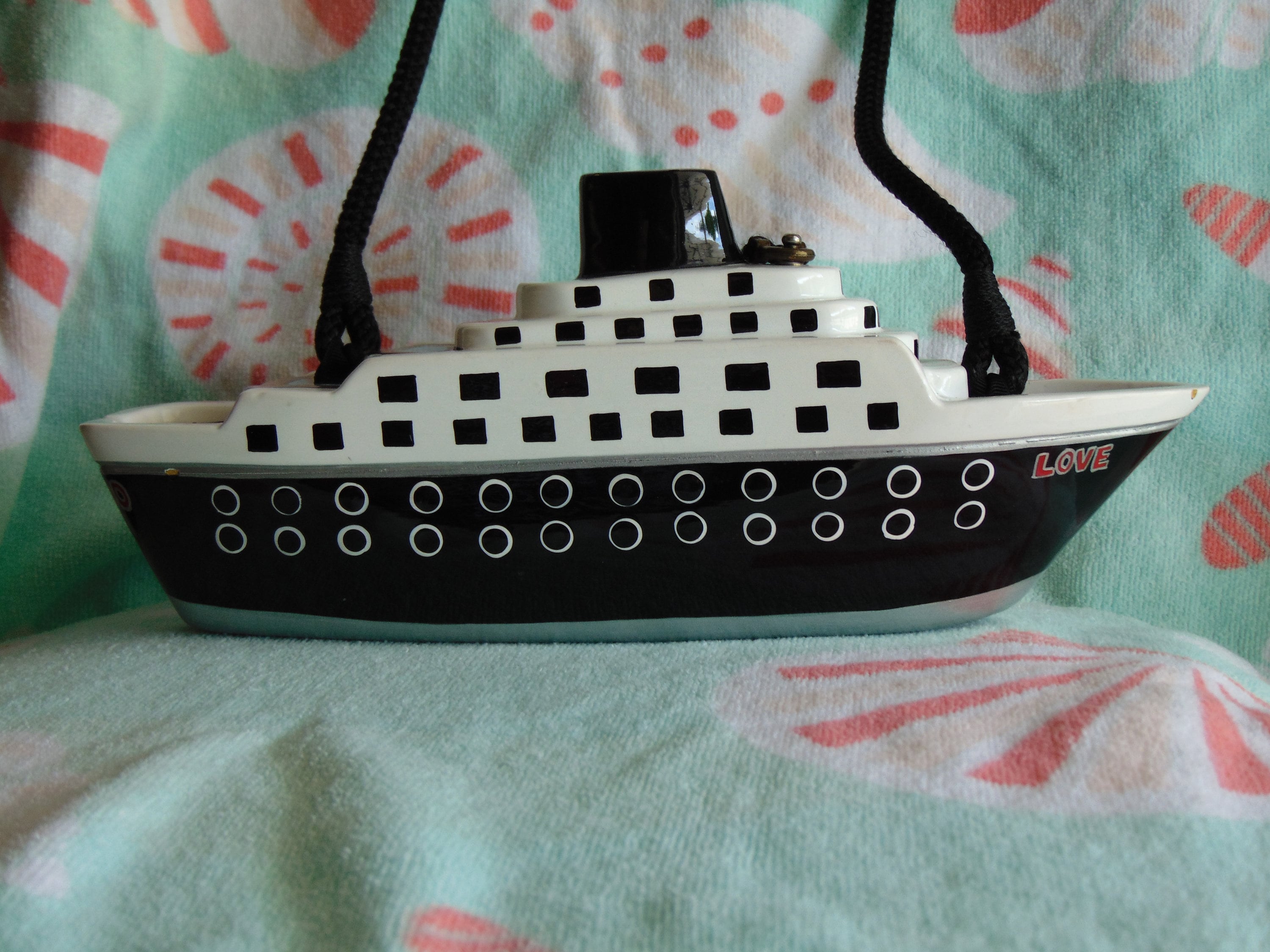 Timmy Woods Vintage Cruise Ship Purse, Acacia Wood, Wearable Art