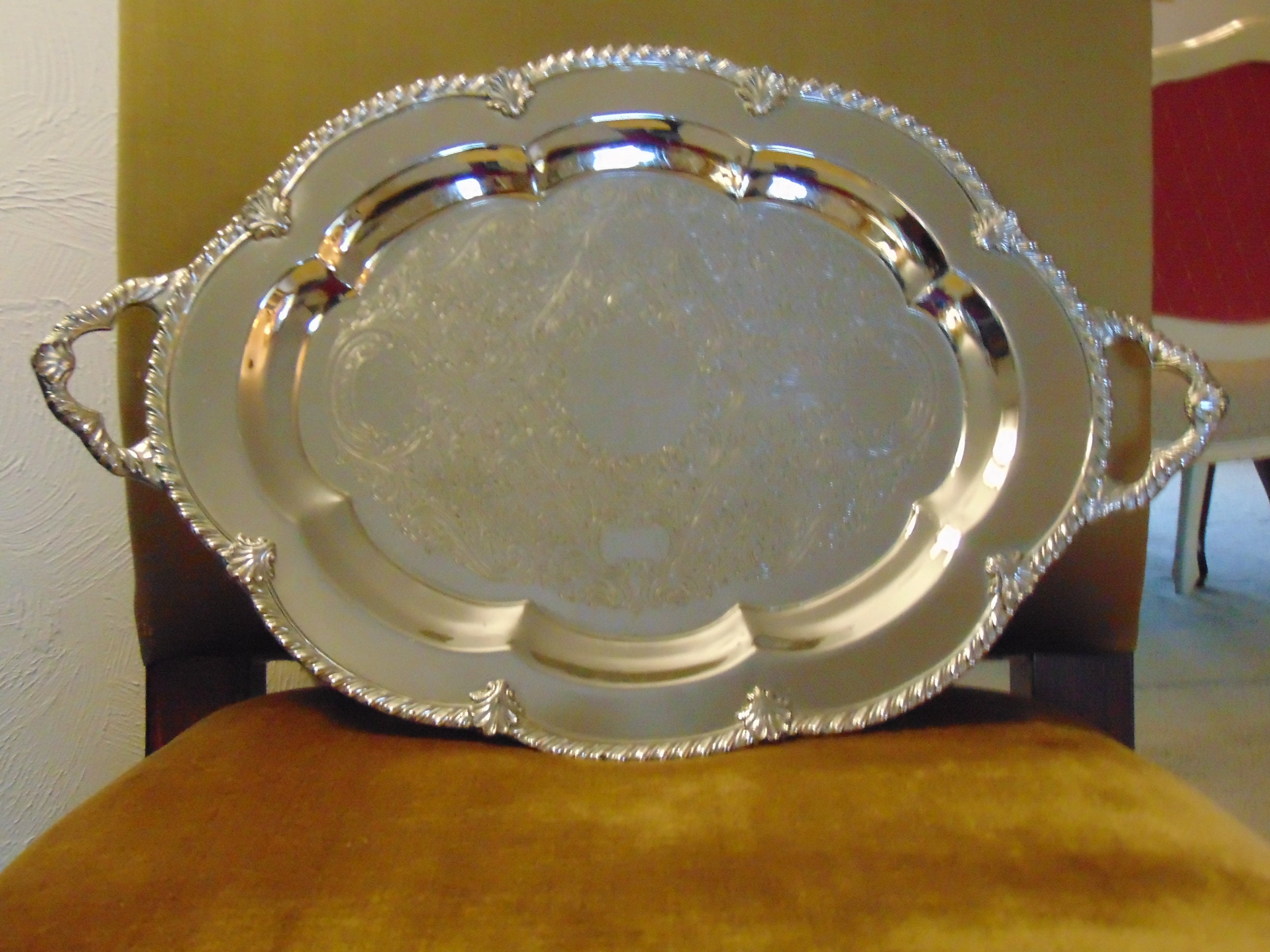 Silver Cocktail Tray Silver Serving Tray Silver Tray for Etsy UK