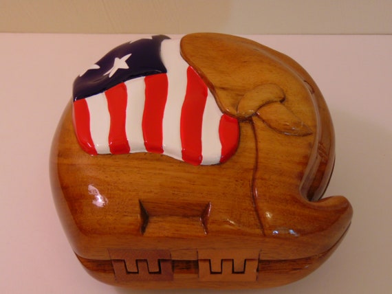 Timmy Woods Elephant Purse-Patriotic Republican E… - image 5