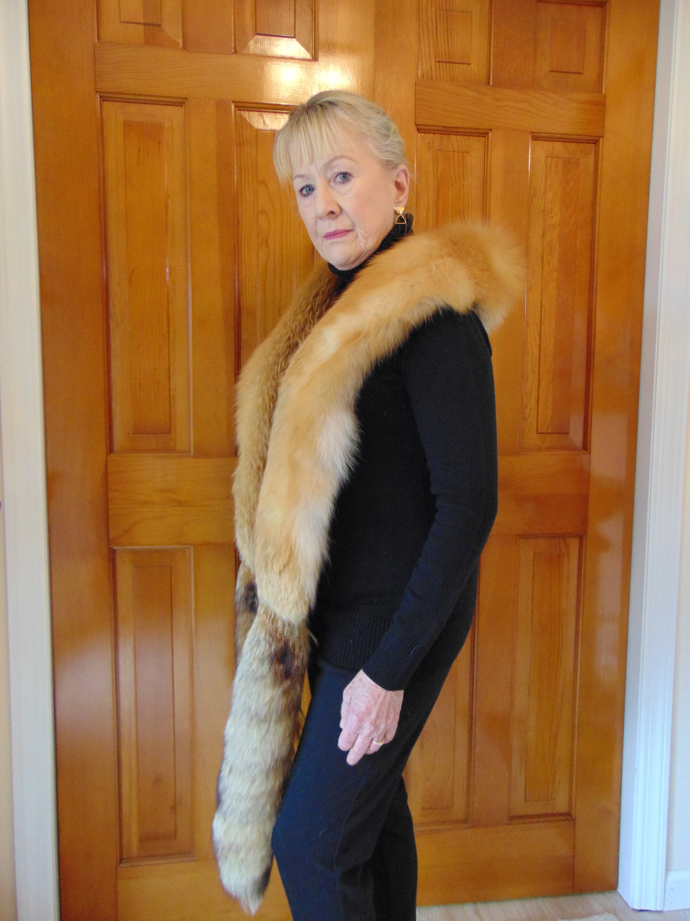 One Size Red Fox Boa, Genuine Red Fox Boa, Natural Fox Boas