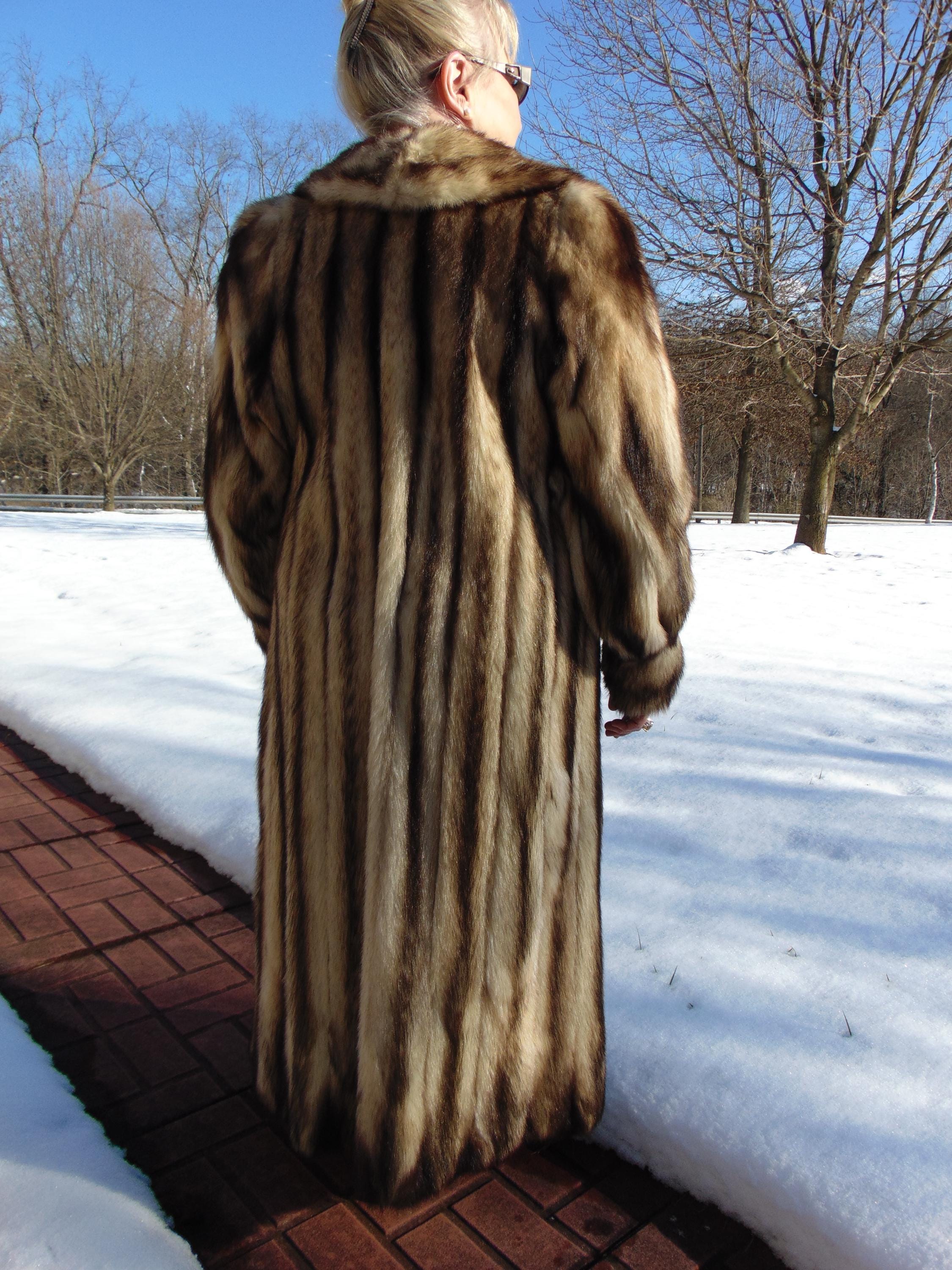 Vintage Fitch Fur Coat: Long Winter Furs - Etsy