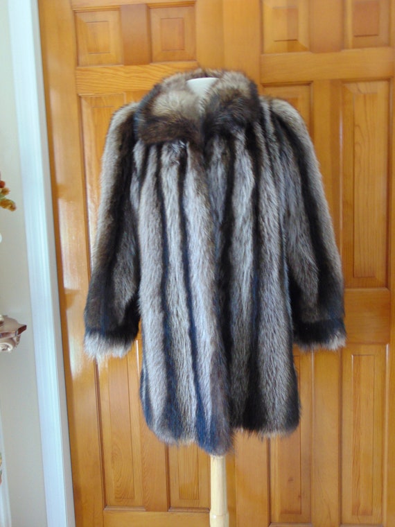Preloved Raccoon Fur Stroller, Vintage Raccoon St… - image 10