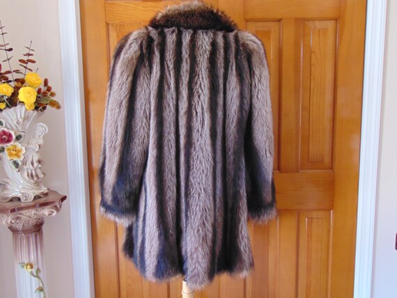 Preloved Raccoon Fur Stroller, Vintage Raccoon St… - image 3