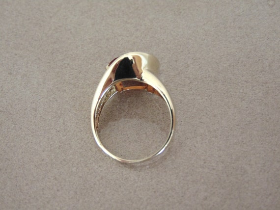 Spresseratite Garnet Ring-Garnet Ring-Trillion Cu… - image 8