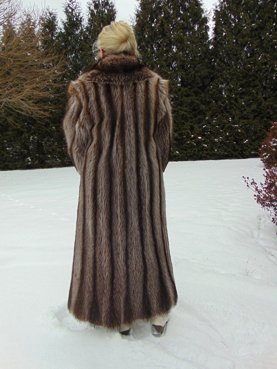 Raccoon Fur Coat, Unisex Raccoon Fur Coat, Full Le